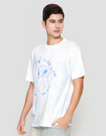 Disney Lilo & Stitch Print Kaos Lengan Pendek Pria