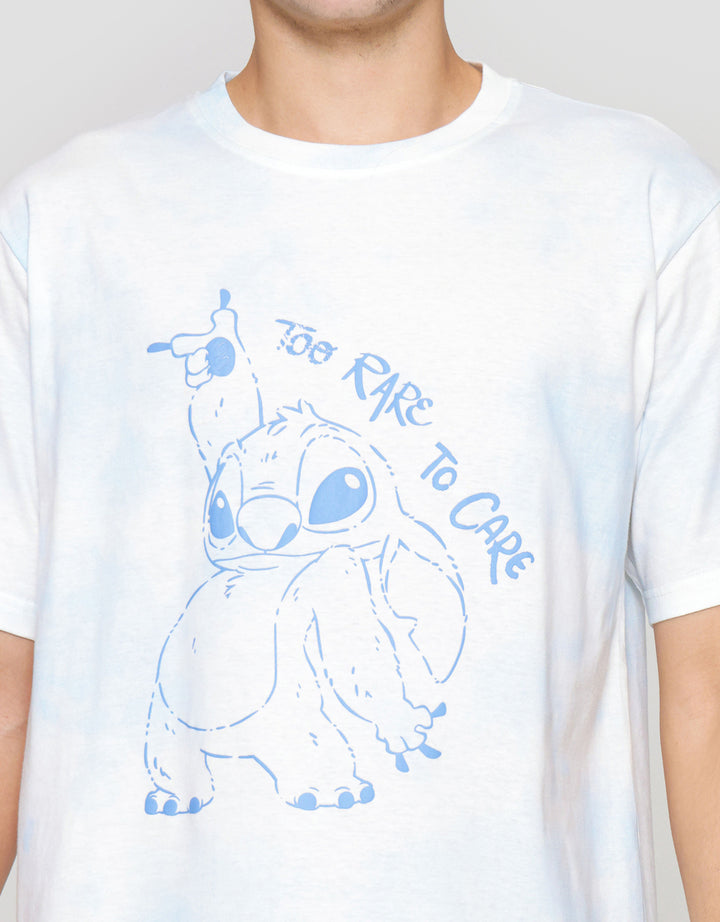 Disney Lilo & Stitch Print Kaos Lengan Pendek Pria