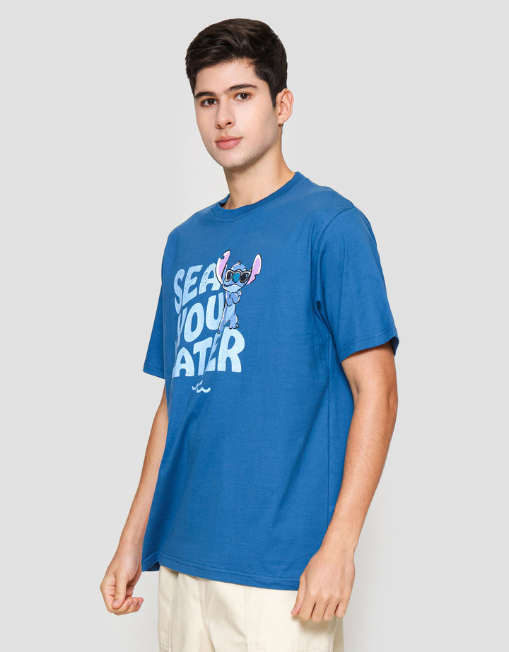 Disney Lilo & Stitch Kaos Lengan Pendek Pria