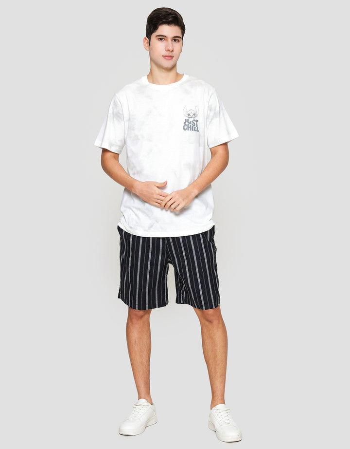 Disney Lilo & Stitch Relax Kaos Lengan Pendek Pria