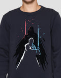 Star Wars Darth Vader Luke Skywalker Flocking Sweater Pria