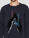 Star Wars Darth Vader Luke Skywalker Flocking Sweater Pria