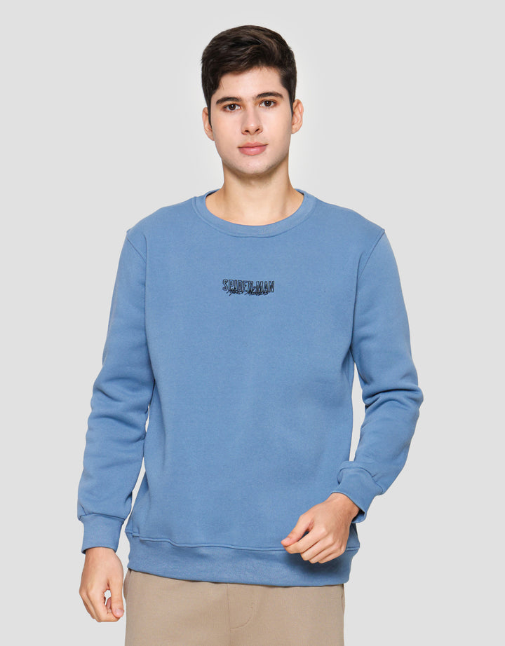 Marvel Front Embro Outline Spiderman Sweater Pria