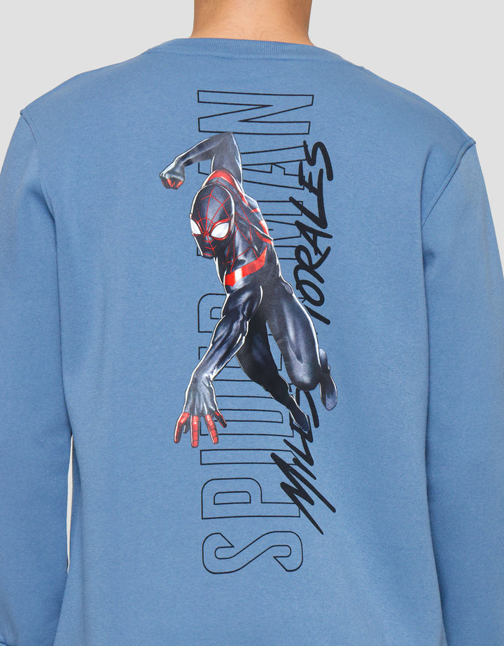 Marvel Front Embro Outline Spiderman Sweater Pria