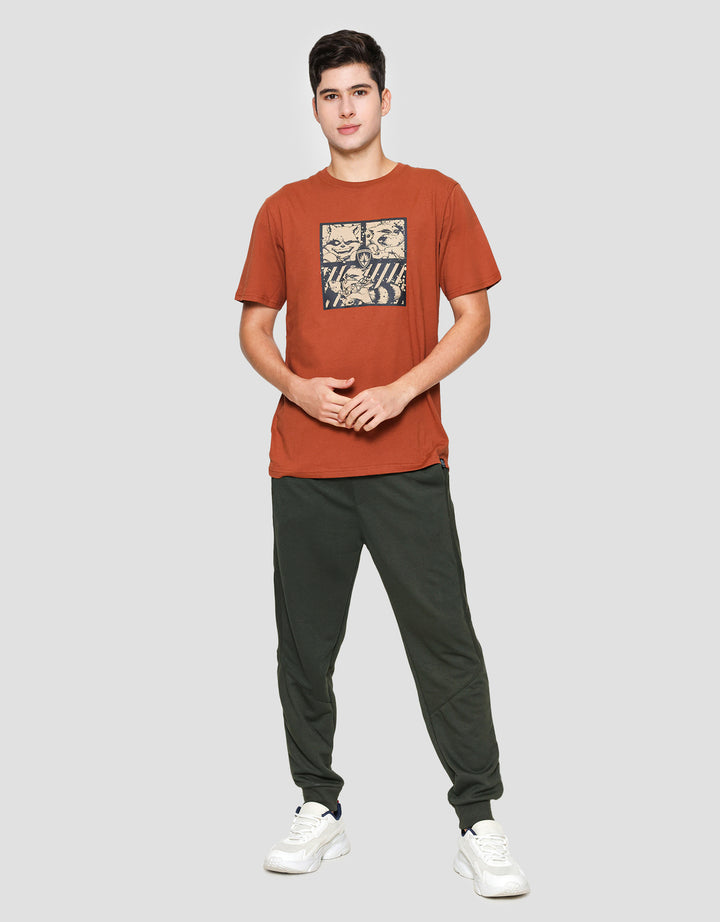 Marvel Rocket Raccoon Print Kaos Pria