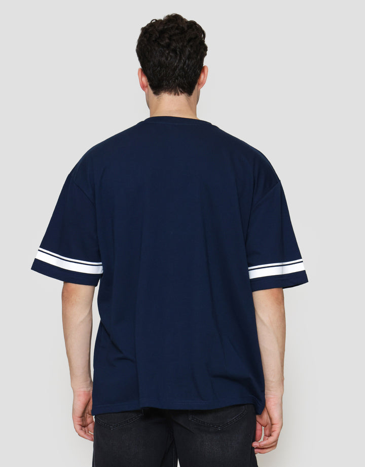 Marvel Fantastic Four F4 - Varsity Look Print Kaos Pria