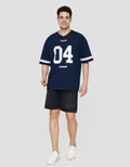 Marvel Fantastic Four F4 - Varsity Look Print Kaos Pria