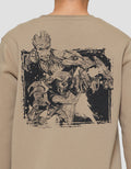Marvel Rocket Racoon Front Back Print Sweater Pria