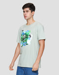 Disney Monster Print Kaos Lengan Pendek Pria
