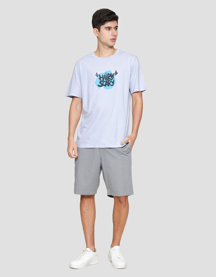 Disney Monster Hairy Scary Print Kaos Pria