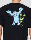 Disney Monster Scaring Print Kaos Lengan Pendek Pria