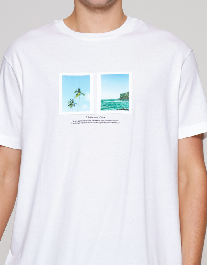 Cole Graphic Beach Patches Jersey Kaos Pria