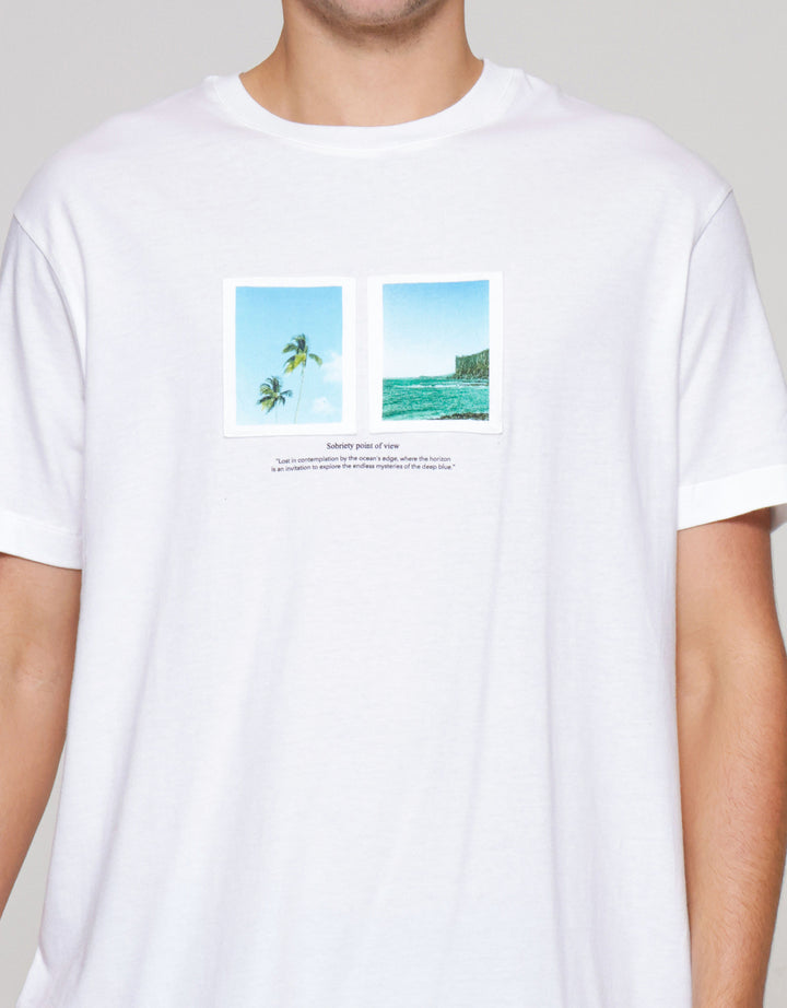 Cole Graphic Beach Patches Jersey Kaos Pria