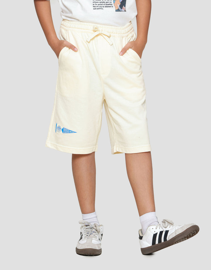 Nevada Knit Basic Sablon Varsity Celana Pendek Anak Laki-laki