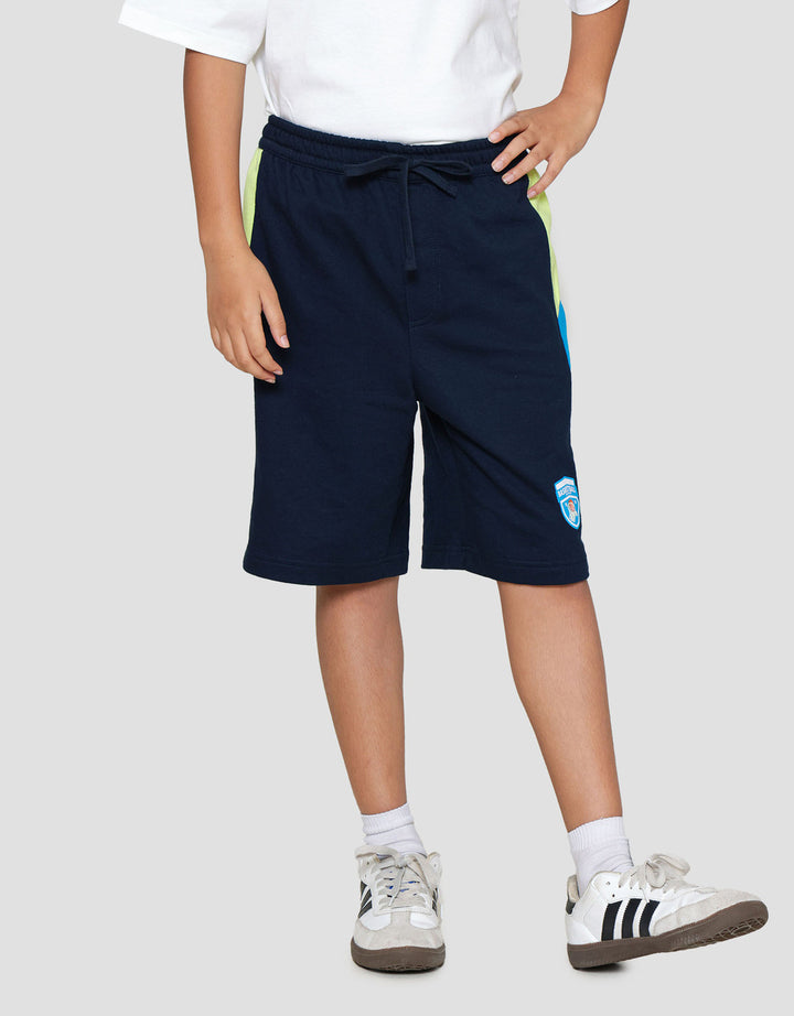 Nevada Samping Sablon Varsity Celana Pendek Anak Laki-laki