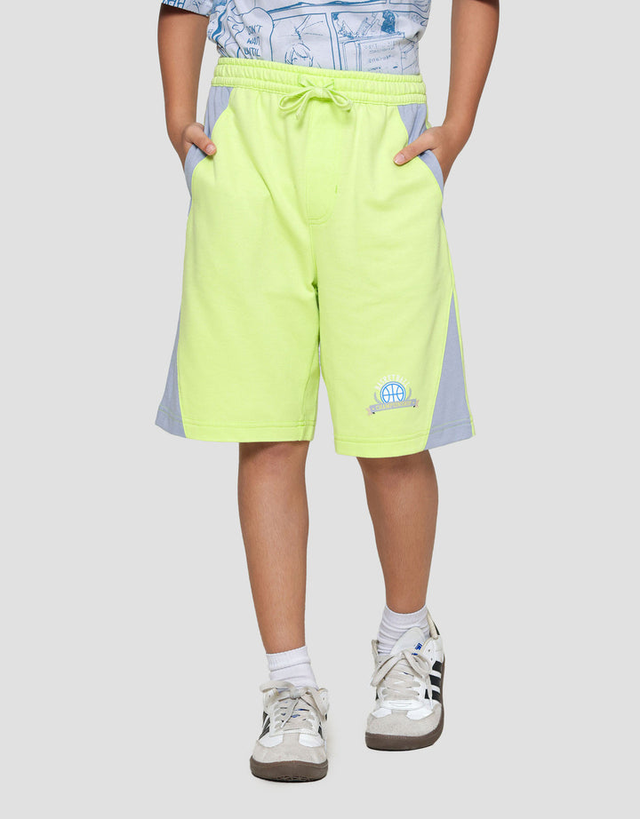 Nevada Knit Fash Sablon Varsity Celana Pendek Anak Laki-laki