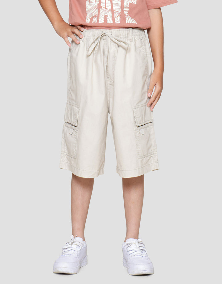 Nevada Canvas Karet Pocket Cargo Celana Pendek Anak Laki-laki