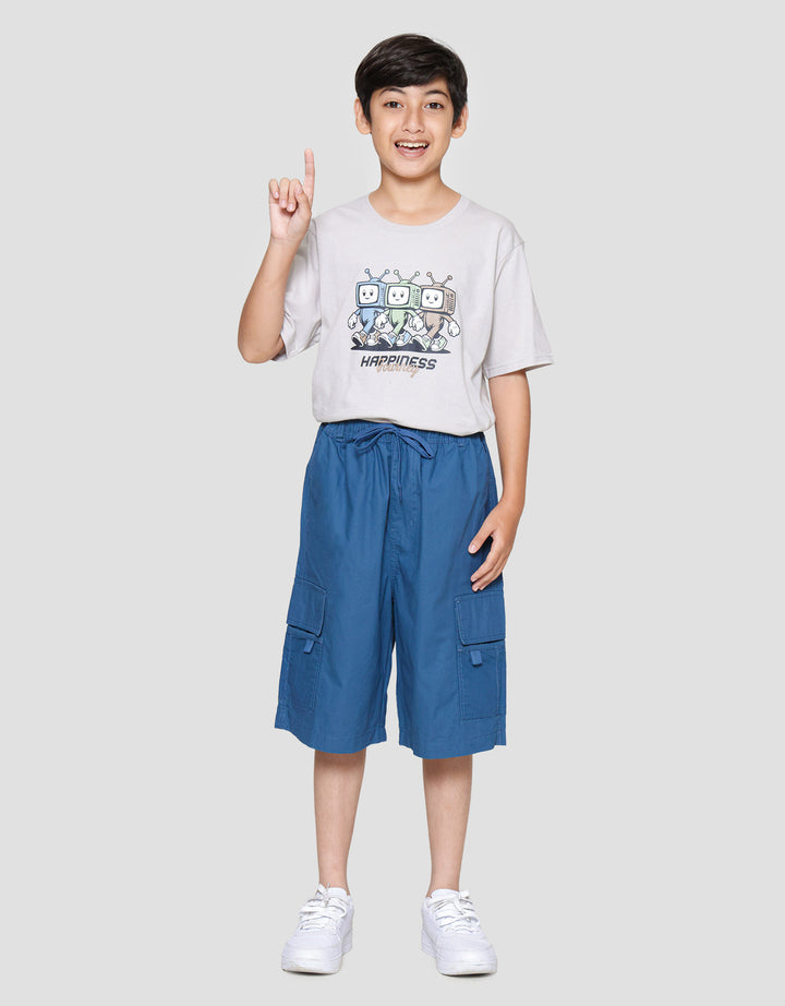 Nevada Baby Canvas Karet Pocket Cargo Celana Pendek Anak Laki-laki