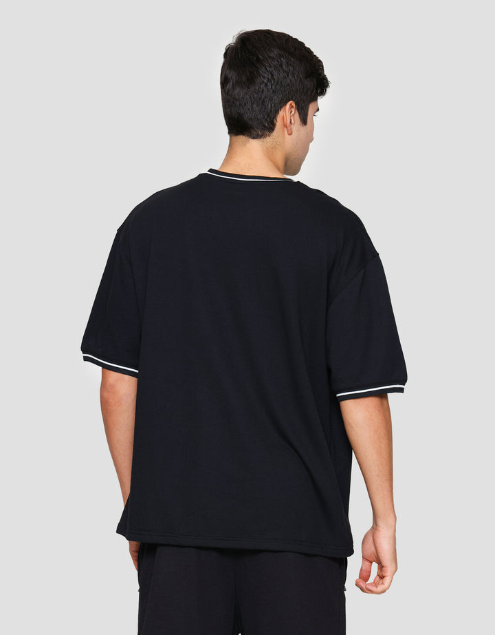 Nevada Oversize Baby Terry Varsity - Style Kaos Pria