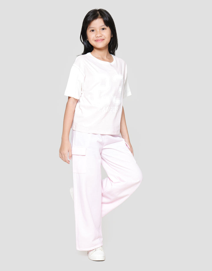 Nevada Boxy Varcity Look Like 2 Pc Number Kaos Anak Perempuan