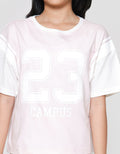 Nevada Boxy Varcity Look Like 2 Pc Number Kaos Anak Perempuan