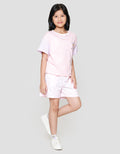 Nevada Boxy Varcity Print Bear Kaos Anak Perempuan