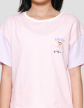 Nevada Boxy Varcity Print Bear Kaos Anak Perempuan