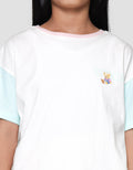Nevada Boxy Varcity Print Bear Kaos Anak Perempuan