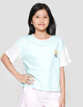 Nevada Boxy Varcity Print Bear Kaos Anak Perempuan