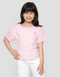 Nevada Stripe Bordir Flower Kaos Anak Perempuan