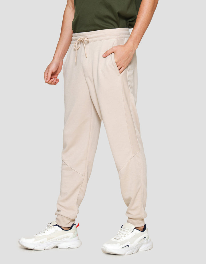 Nevada Knit Cut And Sewn With Mix Rib Celana Jogger Pria