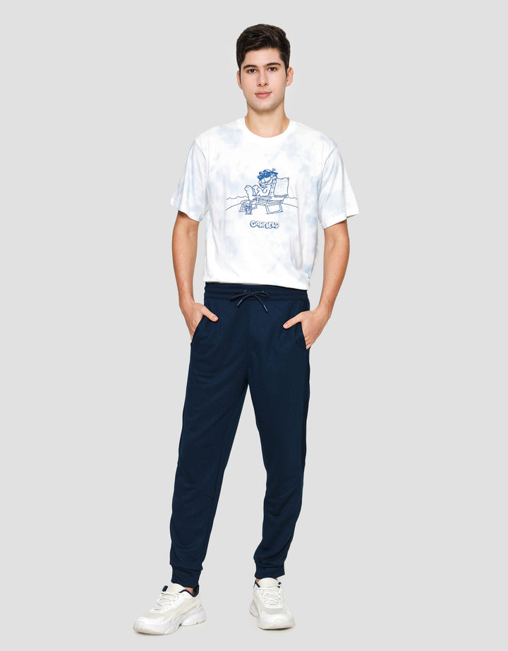 Nevada Knit Cut And Sewn With Mix Rib Celana Jogger Pria