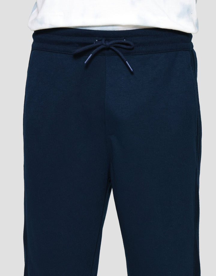 Nevada Knit Cut And Sewn With Mix Rib Celana Jogger Pria