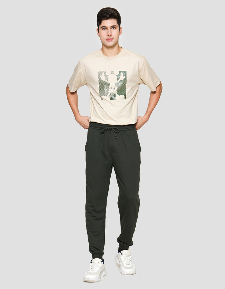 Nevada Knit Basic With Overlock Side Seam Celana Jogger Pria