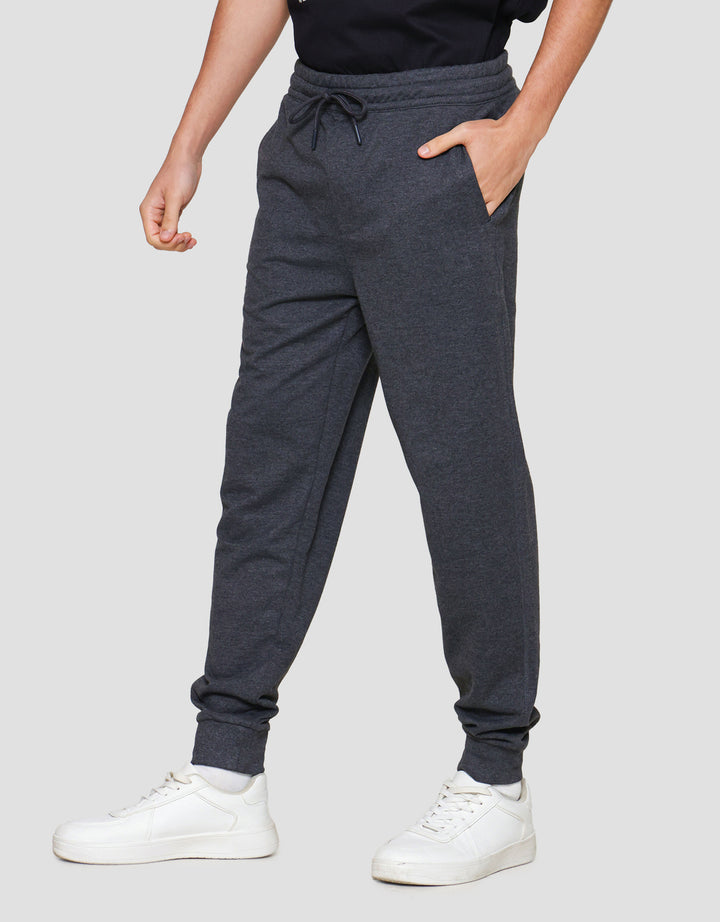 Nevada Knit Basic With Overlock Side Seam Celana Jogger Pria