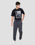 Nevada Knit Basic With Overlock Side Seam Celana Jogger Pria