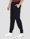 Nevada Knit Basic With Overlock Side Seam Celana Jogger Pria