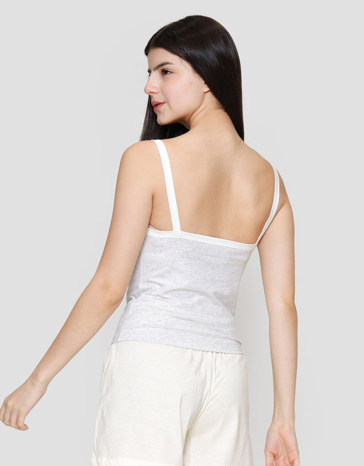 Nevada Contrast Basic Kaos Tanktop Wanita