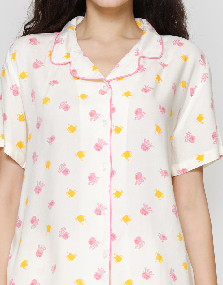 Nevada Jelly Spongebob Setelan Piyama Wanita