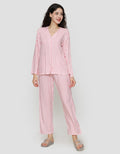 Nevada Stripe Setelan Piyama Wanita