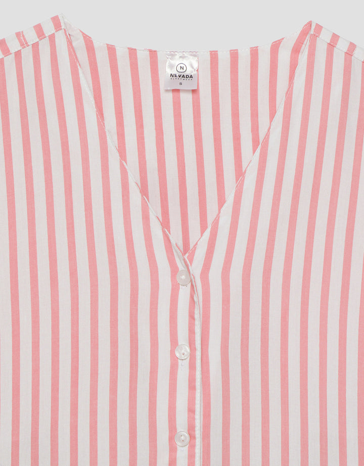 Nevada Stripe Setelan Piyama Wanita