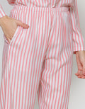 Nevada Stripe Setelan Piyama Wanita
