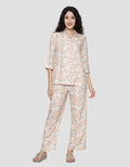St. Yves Flower Orange Setelan Piyama Wanita