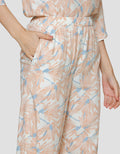 St. Yves Flower Orange Setelan Piyama Wanita