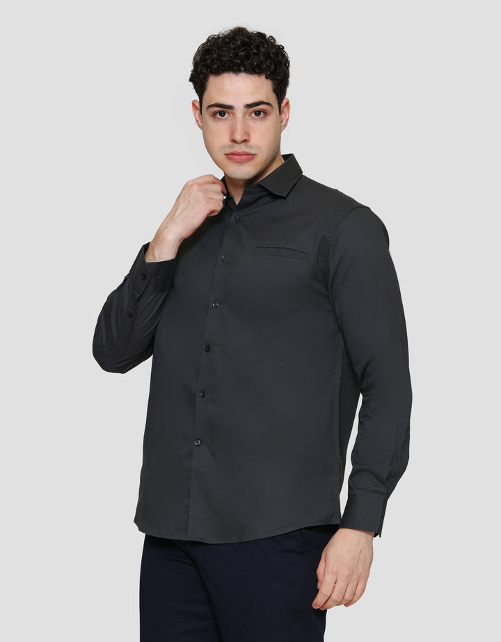 Cole Fit Plain Welth Pocket Kemeja Pria