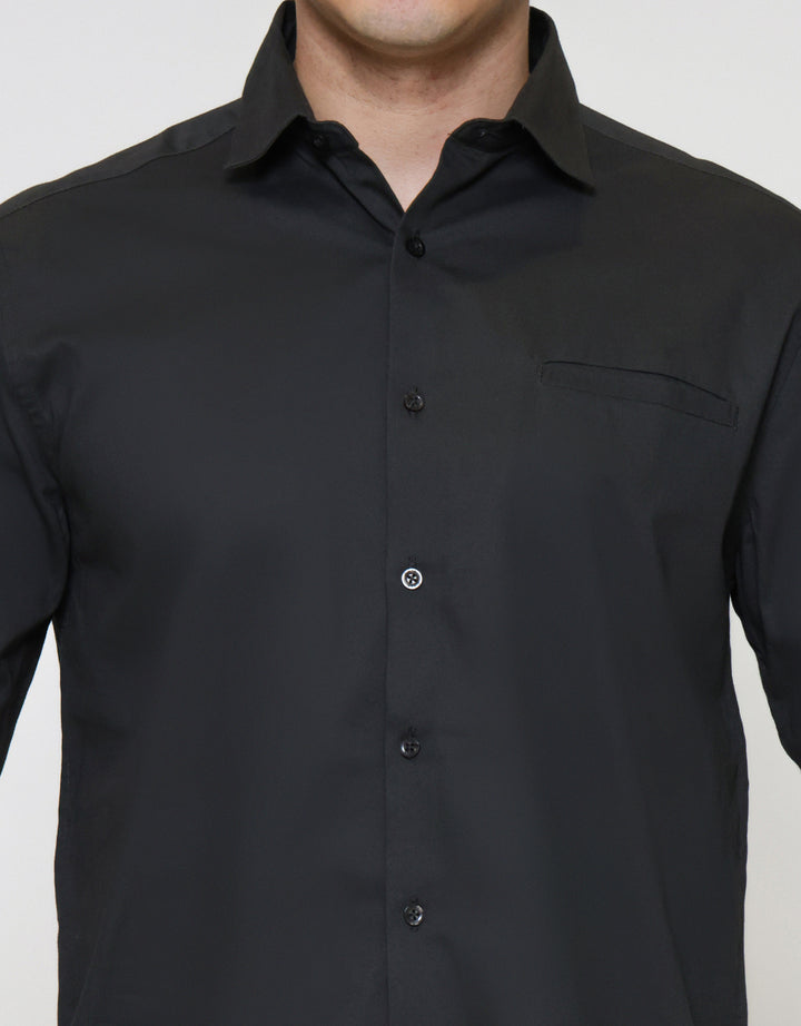 Cole Fit Plain Welth Pocket Kemeja Pria