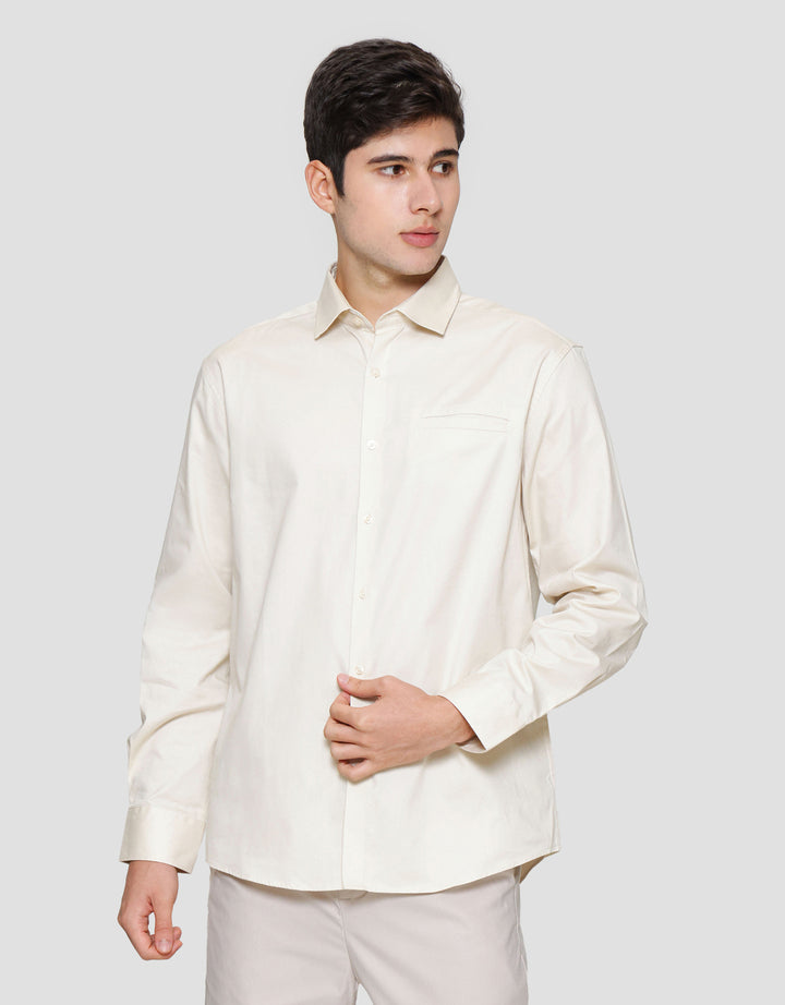 Cole Fit Plain Welth Pocket Kemeja Pria