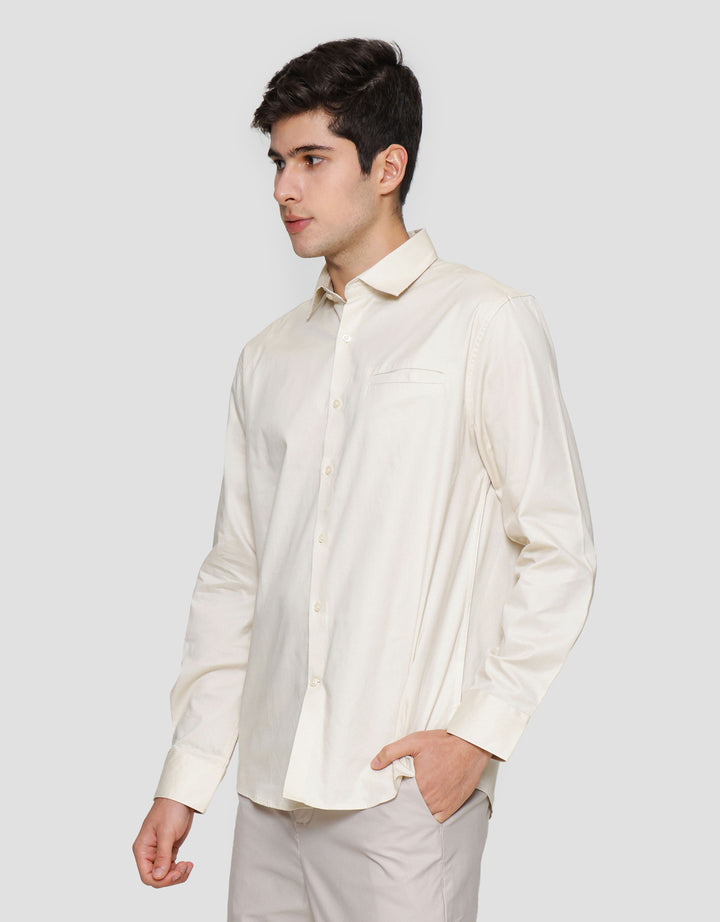 Cole Fit Plain Welth Pocket Kemeja Pria