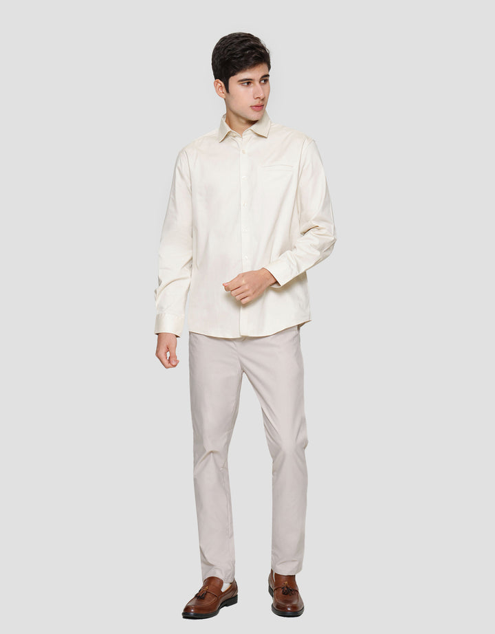 Cole Fit Plain Welth Pocket Kemeja Pria
