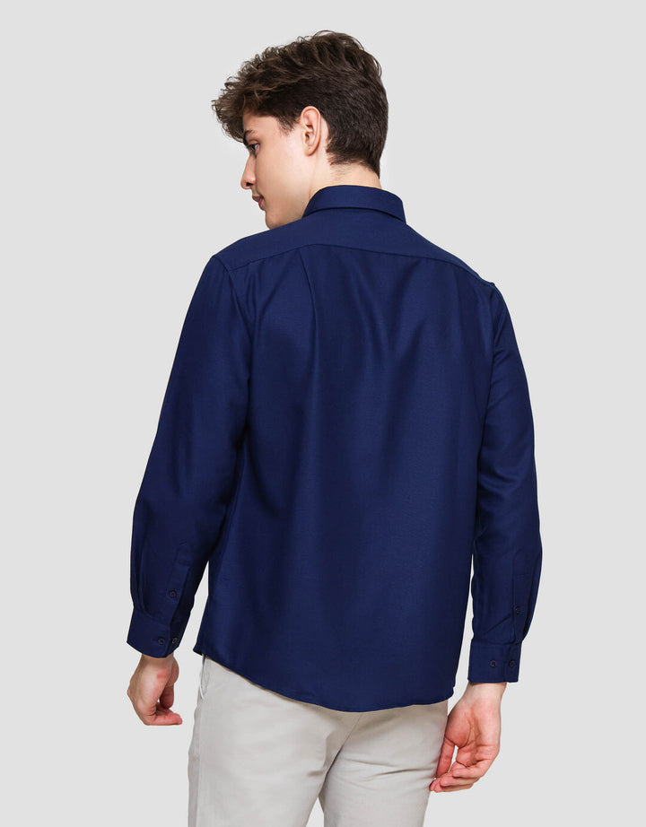 Cole Plain Classic Oxford Kemeja Lengan Panjang Pria